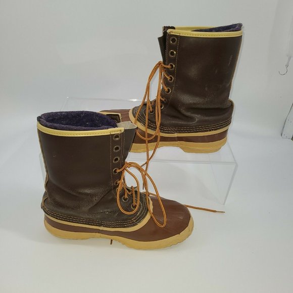 Mens Vintage Sorel Arctic‎ Pac Kaufman Canada Brown Snow Duck Boots Size 7